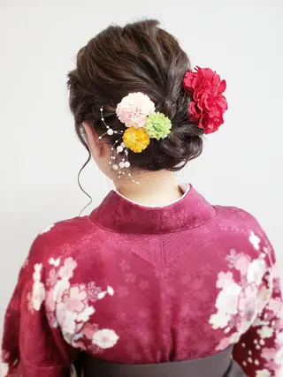 ヘアアレンジ 💜𝑳𝑼𝑵𝑨 🌻母良田愛美🌻のヘアスタイル