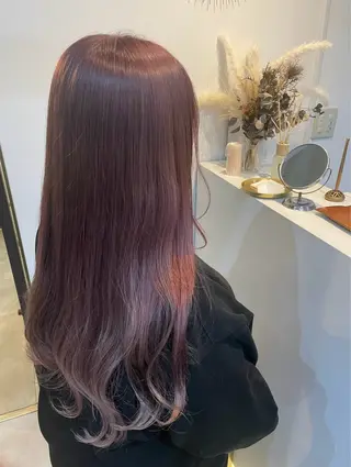 ロング カラー 中村 あやかのヘアスタイル