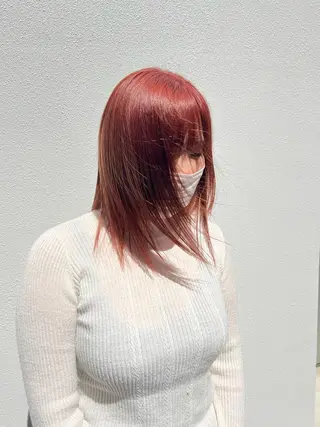 セミロング カラー ヘアアレンジ 「sumi」Hair Design所属・「sumi」 AMIのヘアスタイル