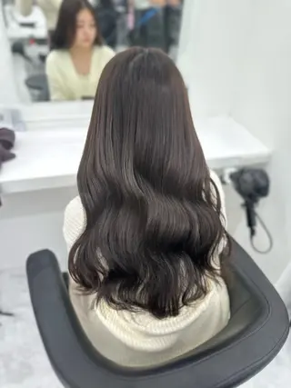ロング カラー パーマ ヘアアレンジ メンズ キッズ ♥️韓国ヘア レイヤー♥️ゆりのヘアスタイル