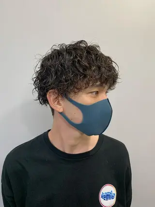 ショート パーマ メンズ メンズ特化美容師/ 藤戸 椋のヘアスタイル