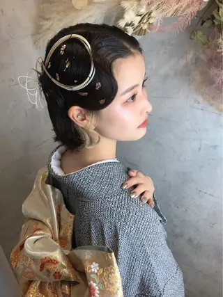 ショート ヘアアレンジ 《カメレオン》 西田美輝のヘアスタイル