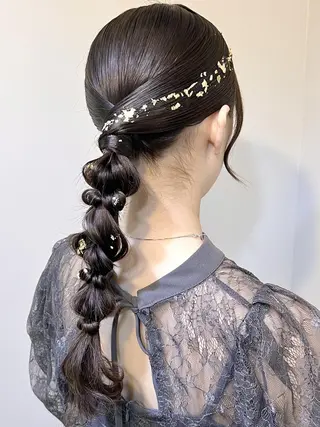 ヘアアレンジ 🤍ヘアセット.ヘア アレンジ湯山詩織🤍のヘアスタイル