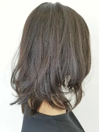 ミディアム カラー 髪質改善/ハイライト 小林秀樹のヘアスタイル