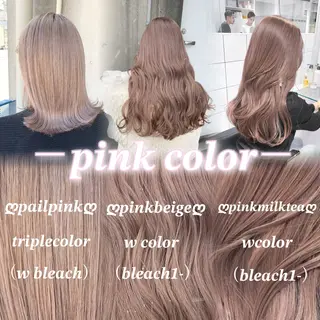 ロング カラー NAMI🤎ブラウン &ミルクティー🤍のヘアスタイル