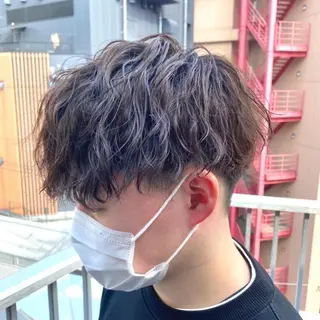 パーマ メンズ 梅田中崎町メンズ 美容師ユースケのヘアスタイル