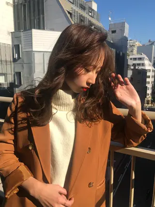 セミロング 時末侑実 桜井駅のヘアスタイル