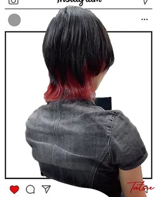 ショート カラー Tatsu/newi 大分 ハイトーンのヘアスタイル