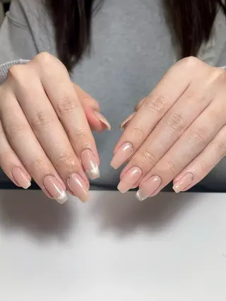 ネイル By moonネイル 🌷ワンホン/韓国風のネイルデザイン