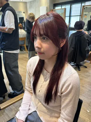 セミロング 顔周りcut・ご相談 ＝新宿しずく🇰🇷のヘアスタイル