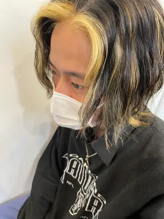 カラー メンズ 🦄垢抜けボブ特化× 暖色カラー未来🦄のヘアスタイル