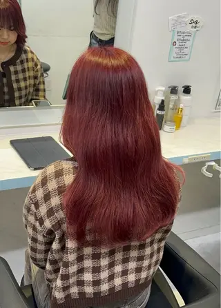 ロング カラー 🍒♡艶髪暖色カラー saaya♡🍒のヘアスタイル