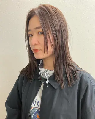 セミロング カラー パーマ ヘアアレンジ 【池袋/スパイキー ショート】ⓝⓘⓜⓤのヘアスタイル