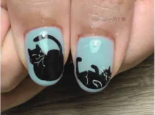 ネイル パラジェル登録店 爪と猫NANAMIのネイルデザイン