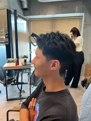 メンズ メンズカット パーマ飯野友喜のヘアスタイル