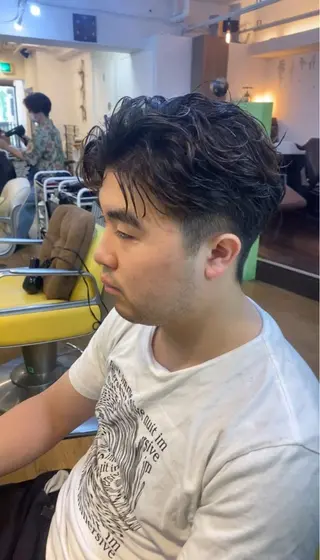 パーマ ヘアアレンジ メンズ メンズ特化 エシカル　松原大将のヘアスタイル