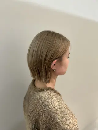 ミディアム 柔らかい縮毛矯正/ ボブ/北林のヘアスタイル