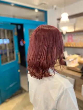 セミロング 暖色カラー｜艶髪｜ 🥨AIKA🥨のヘアスタイル