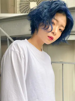 ショート カラー 🧡色落ちまで2度綺 麗なカラー🧡ヨシキのヘアスタイル