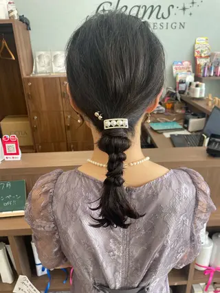 ミディアム シミズ カエデ🍁のヘアスタイル