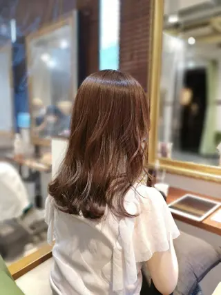 セミロング ✨ハイトーン✨ダブル カラー✨シバサキのヘアスタイル