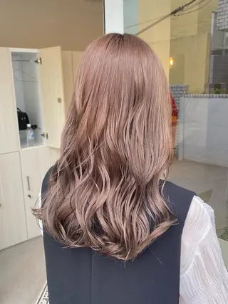 ロング カラー ハイトーン×似合わせ 🌱中川慎之介のヘアスタイル