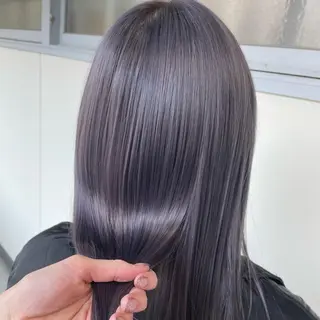 セミロング カラー ヘアアレンジ maoブリーチ無し 似合わせカラーのヘアスタイル