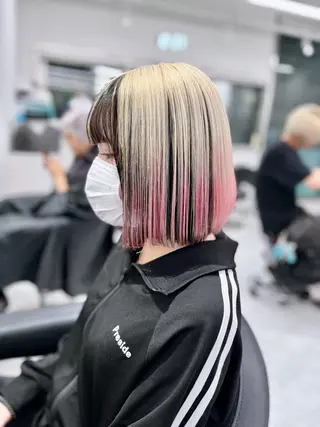 ミディアム 🫧ハイトーン特化 🐺矢島タツキ🐺のヘアスタイル