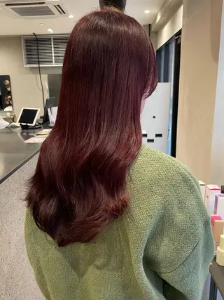 セミロング カラー 博多/ブリーチ/レイ ヤーカット/莉子のヘアスタイル