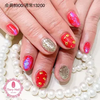 ネイル 💗🪽Tiary Nail🪽💗のネイルデザイン