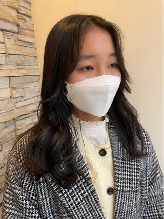 セミロング 🍒顔周り/レイヤー /韓国風/アリサ🍒のヘアスタイル