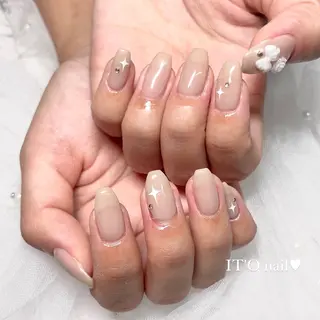 ネイル 🎀藤沢ガーリーネイ ル/長さ出し🎀のネイルデザイン