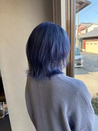 ミディアム 髪質改善⚡️カラー 🍀武久 誠🍀のヘアスタイル