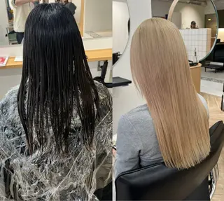 ロング カラー ベージュ/髪質改善 新潟/万代/井上佑のヘアスタイル