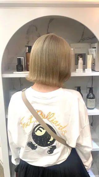 ミディアム いざわりお /梅田/ブリーチのヘアスタイル