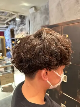 ショート パーマ ヘアアレンジ メンズ MODE K’s川西 瀧尻光のヘアスタイル