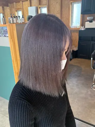 カラー まろみ暖色× chia🕯のヘアスタイル