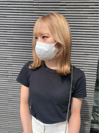 セミロング カラー メンズ/メンズパーマ 服部太地のヘアスタイル