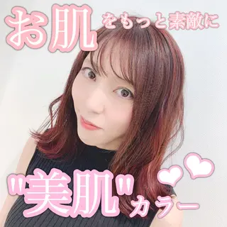 ミディアム カラー 【悩み解決！美髪へ】 店長 平間 響のヘアスタイル