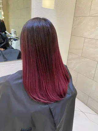 カラー 縮毛矯正/艶髪/ チホリのヘアスタイル