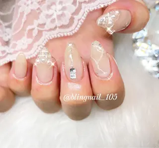 ネイル 23時まで❤︎韓国、 ワンホンネイルのネイルデザイン