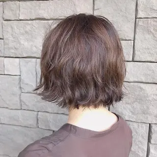 ミディアム 店長/mao/ 前髪/顔周りカットのヘアスタイル