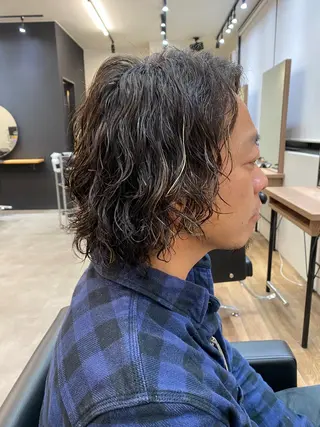 ロング パーマ メンズ well高崎上大類店所属・well高崎上大類町 /湯浅泳作のヘアスタイル