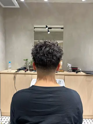 ショート メンズ 【明大前フェード/ メンズパーマ/岳】のヘアスタイル