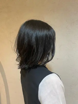 ミディアム ueki ayaneのヘアスタイル