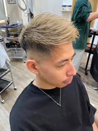 ショート カラー メンズ メンズパーマ 北原寿樹のヘアスタイル