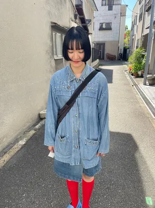 ミディアム カラー パーマ ヘアアレンジ メンズ tatsumi/ボブ ウルフ/レイヤーのヘアスタイル