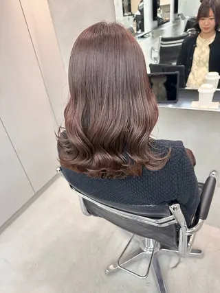 セミロング 染谷 遥花のヘアスタイル