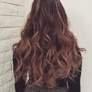 ロング カラー Le Lien カジのヘアスタイル
