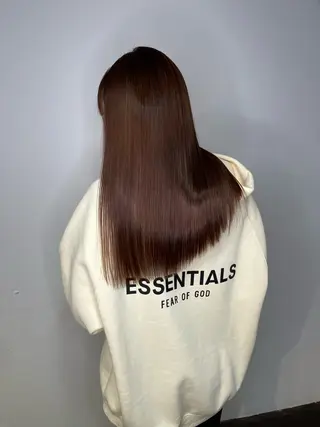 ミディアム カラー パーマ ヘアアレンジ ボブ/ダブルカラー 縮毛矯正/支持多数のヘアスタイル